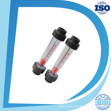 De plástico de alta calidad Transparente Corto corto Tubo Rotameter Flujo Medidor de flujo